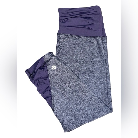 Lululemon Embrace Crop Leggings – Heathered Cadet Blue – Size 4 - Picture 1 of 3